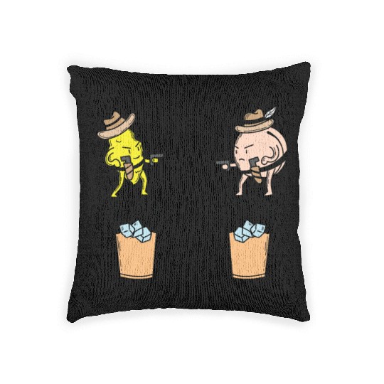 Iced Tea Lemon and Peach in the wild West Woven Pillows