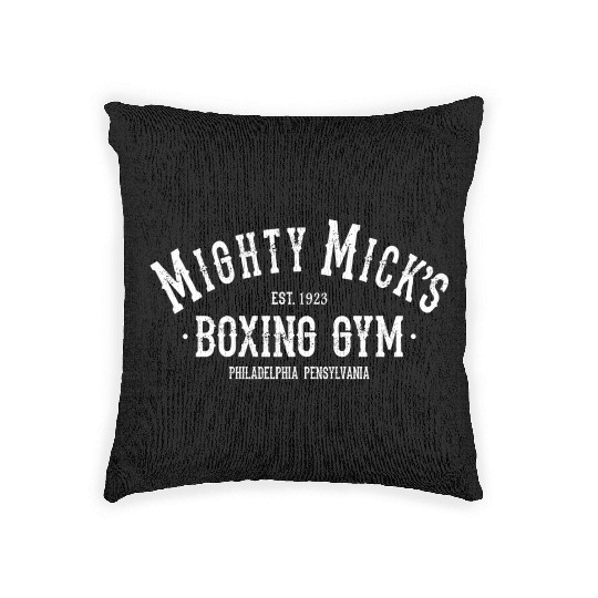 Mighty Mick's Boxing Club Philadelphia Training Woven Pillows