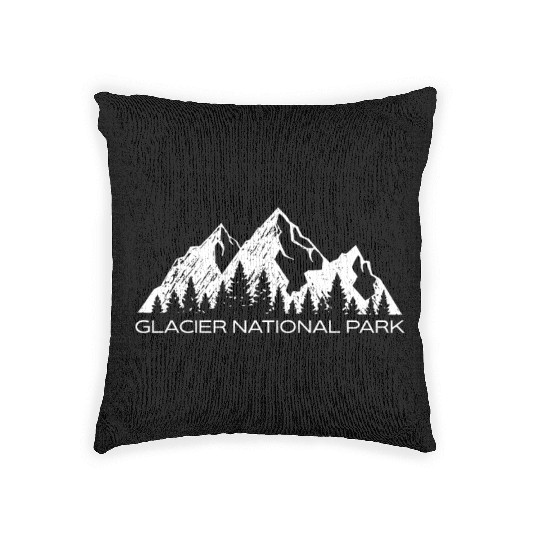 Glacier National Park Montana Gift Glacier Nationa Woven Pillows