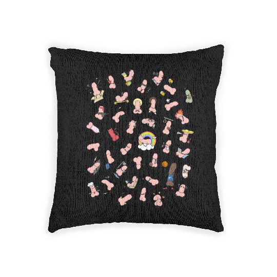 Eddie Funky Dick 40 Woven Pillows