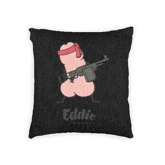 Eddie Funky Rambo Dick Woven Pillows