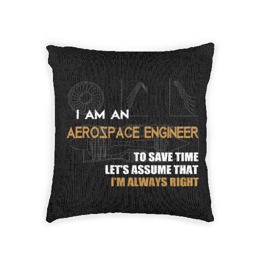 Aerospace Engineer Woven Pillows