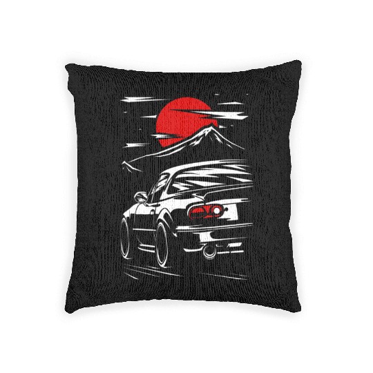 Miata mx5 JDM car Woven Pillows