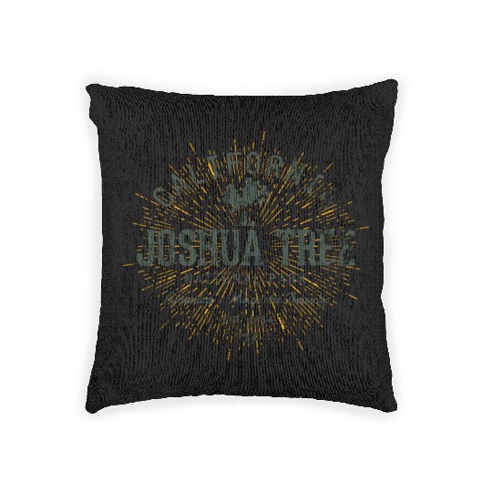 Vintage Joshua Tree National Park Gift Woven Pillows