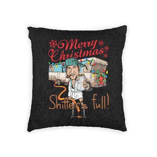 Merry Christmas Cousin Eddie Shitter'S Full Woven Pillows