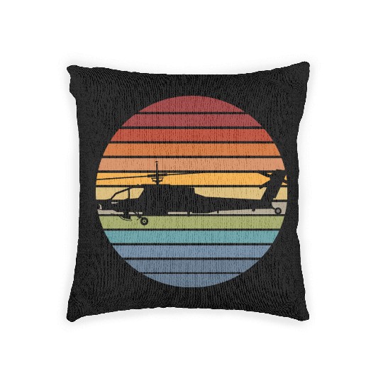 Black Hawk Helicopter Military Aviation Pilot For Woven Pillows
