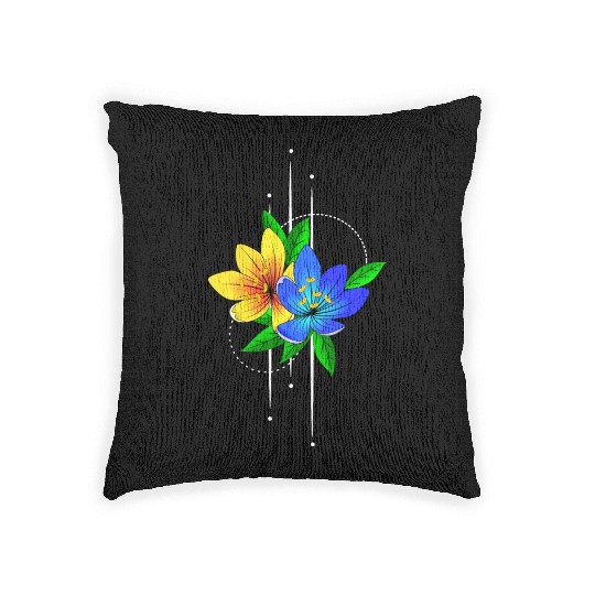 Lily flowers planting garden Woven Pillows