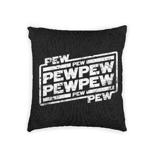 Pew Pew Pew Woven Pillows