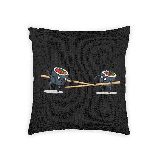 Japanese Cuisine Rice Sushi Meal Sticks Woven Pillows