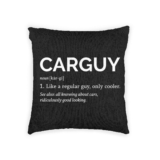 Car Guy Definition I Woven Pillows
