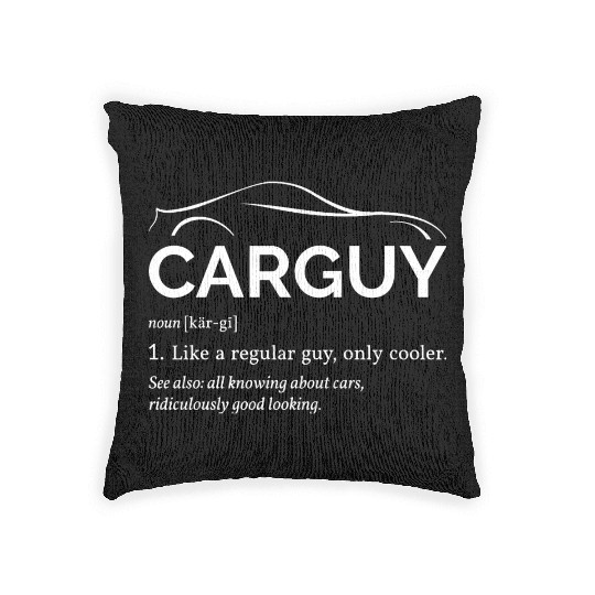 Car Guy Definition I - Cool Car Woven Pillows
