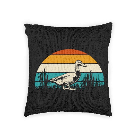 Duck hunting animal welfare gift idea Woven Pillows