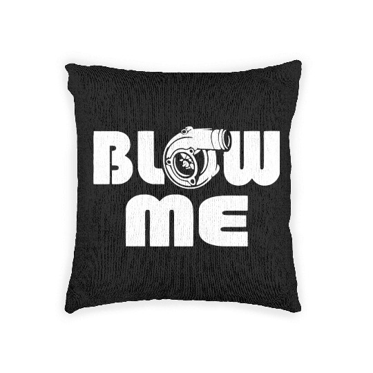 Blow Me Turbo Boost Car Tuning Drift JDM Gift Woven Pillows
