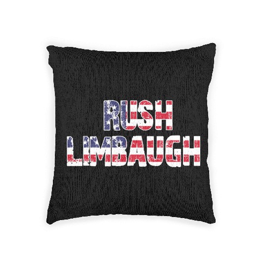 Rush Limbaugh RIP 1951-2021 Woven Pillows