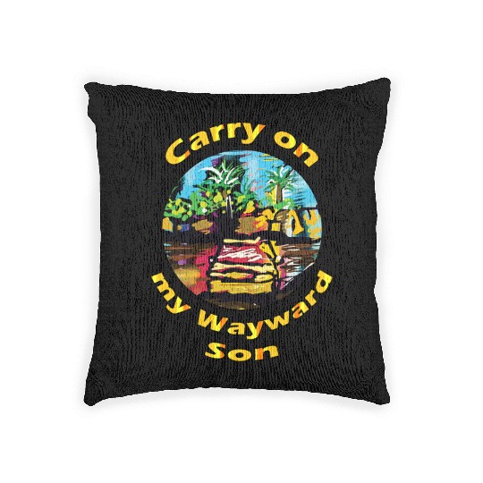 Embrace the Journey: Carry On My Wayward Son T-shi Woven Pillows