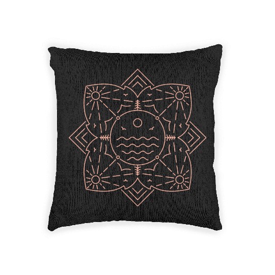 Nature Mandala 2 Woven Pillows