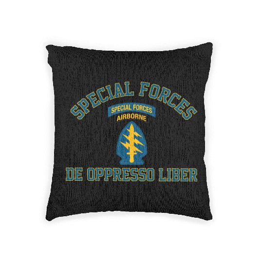 Army Special Forces Green Beret Woven Pillows