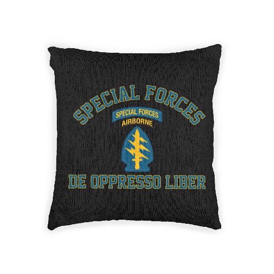 Army Special Forces Green Beret Woven Pillows