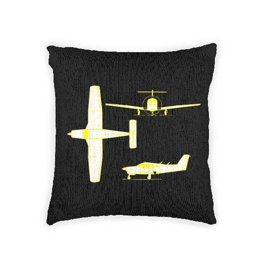 Piper PA 32 260 6 Cherokee Six Woven Pillows