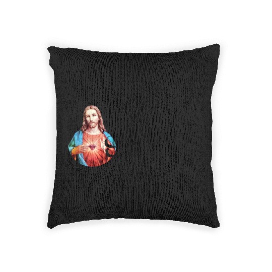 JESUS SAVES | Jesus Christ | Jesus Christus Woven Pillows