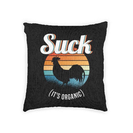 Suck Cock Hahn Gay Pride Gay Gay Funny Woven Pillows