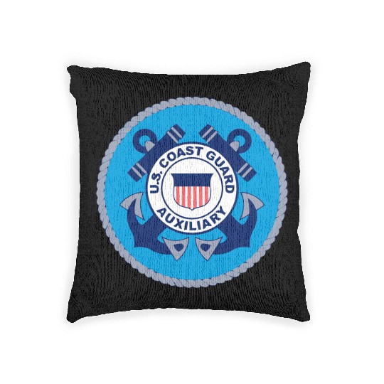 Us Coast Guard Auxiliary Homeland Security Patch Woven Pillows