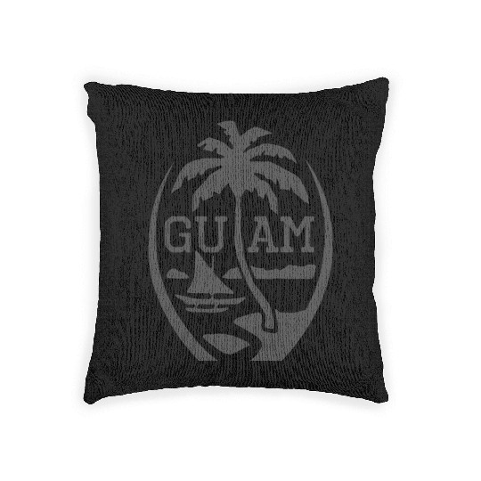 Guam Seal Guam Flag USA Guamanian Chamorro Woven Pillows