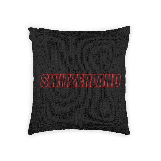 Switzerland Swiss Swiss Gift Alps Mountains Flag Woven Pillows