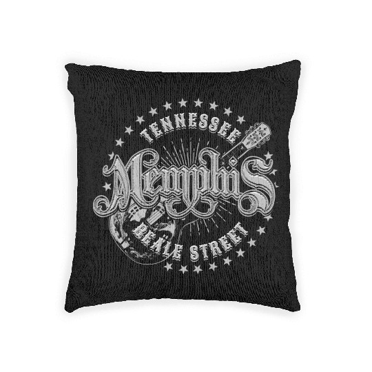 Memphis Tennessee Beale Street Woven Pillows
