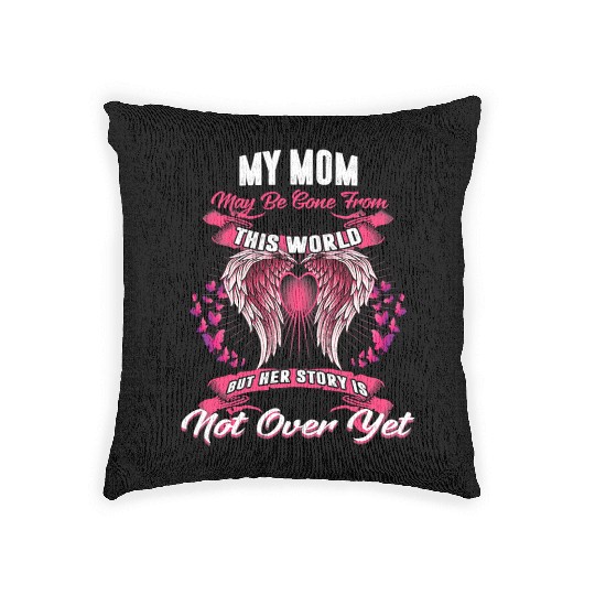 Angel Mommy Angel Wings Apparel Rest in Peace Mom Woven Pillows