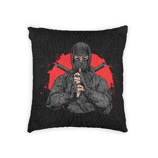 Ninja Samurai Kendo Katana Japan Yakuza Shinobi Woven Pillows