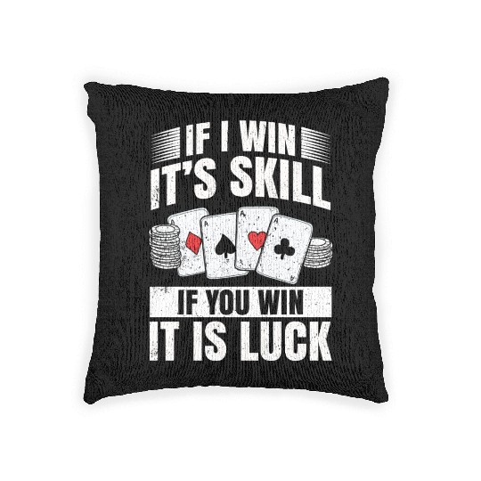 Poker Hands Woven Pillows Casino Blackjack Poker Case