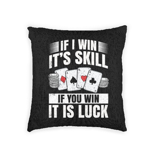 Poker Hands Woven Pillows Casino Blackjack Poker Case