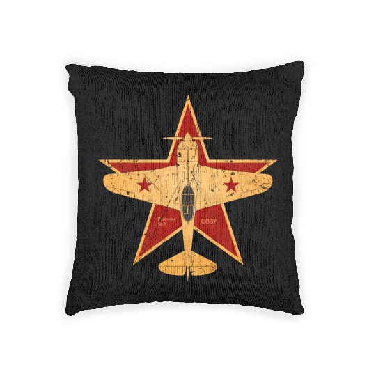CCCP Soviet Union Air Force World War II Woven Pillows