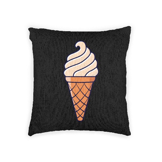 SOFT ICE CREAM ICE CUP WAFFLE ICE CREAM GIFT IDEA Woven Pillows