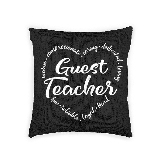 Guest teacher, Substitute teacher Woven Pillows