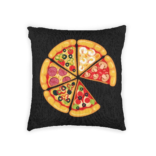 Pizza and Slice Dad and Son Matching Woven Pillows