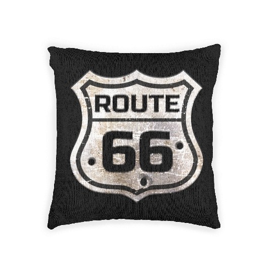 Route 66 Woven Pillows