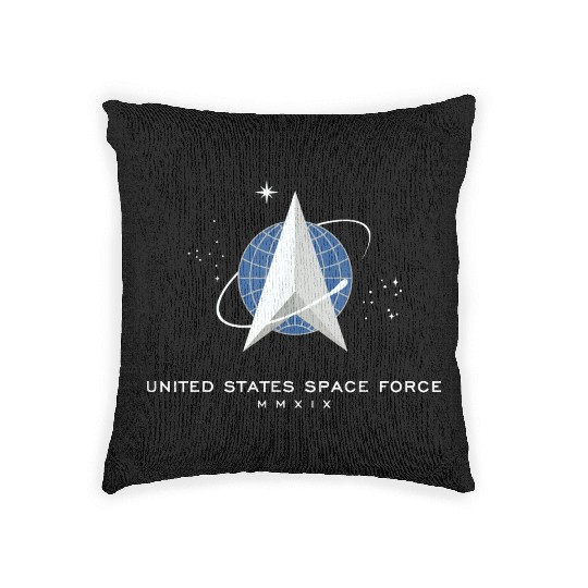 UNITED STATES US SPACE FORCE USSF DELTA FLAG birth Woven Pillows