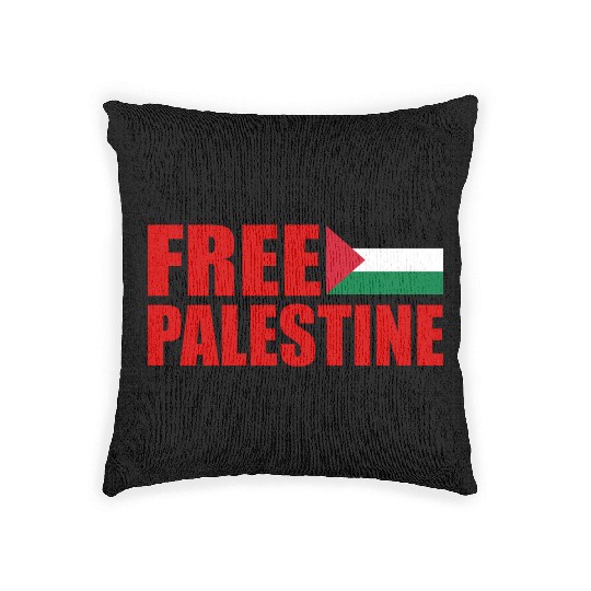 Free palestine Woven Pillows