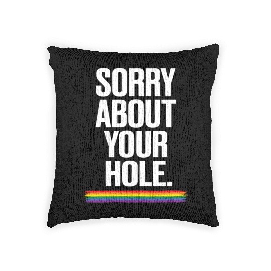 Gay Couple Homosexual LGBTQ Queer Pride Woven Pillows