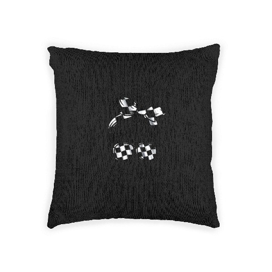 Race Wife Racing Stock Car Dirt Track Racing Dibs Woven Pillows