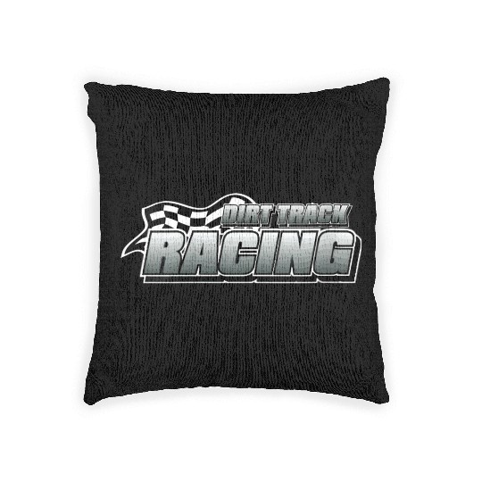 Dirt Track Car Racing Modified Racing Speedway png Woven Pillows