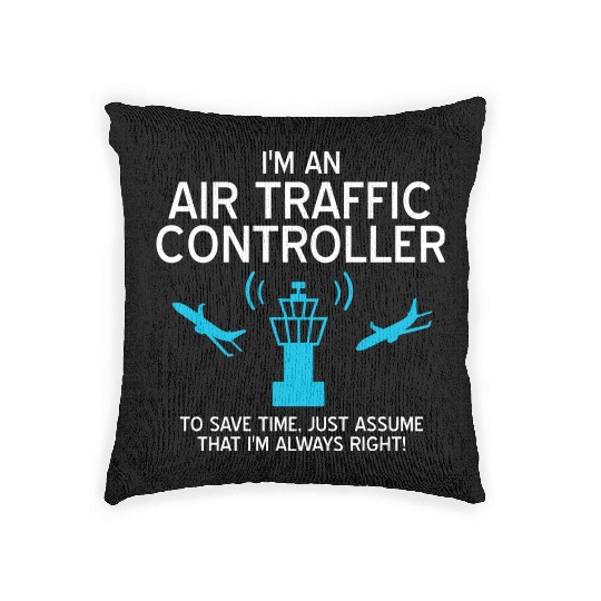 Air Traffic Controller ATC Air Traffic Control Woven Pillows