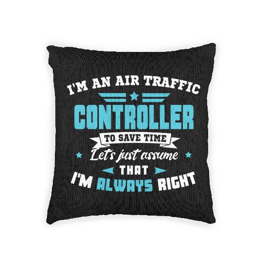 Air Traffic Controller ATC Air Traffic Control Woven Pillows