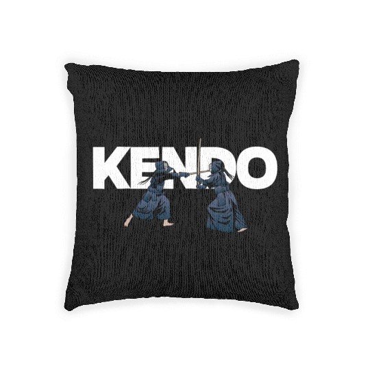 Kendo Fighters Samurai Bogu Shina Ninja Katana Woven Pillows