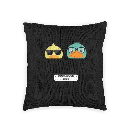 Duck Duck Jeep Woven Pillows