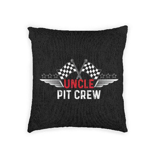 Race Car Birthday Party Racing Family Uncle Pit Woven Pillows