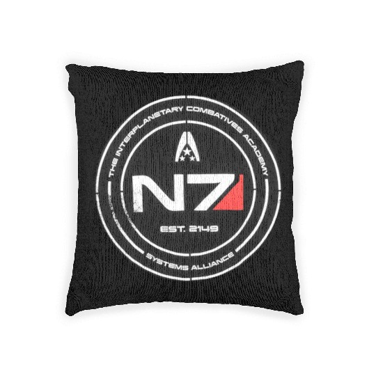 N7 Mass Effect Commander Shepherd Woven Pillows