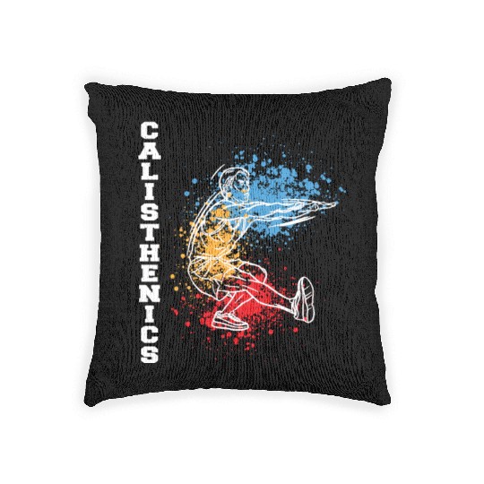 Calisthenics Fitness Training One Leg Squat Woven Pillows